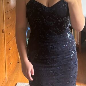 Jessica McClintock Navy Blue Garment